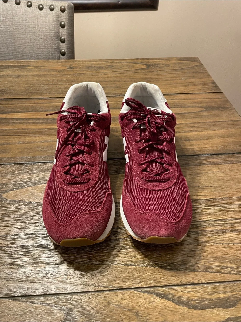 New Balance 515 v3 Men’s Size 10 Burgundy Red Sneakers ML515HG3 Gum Sole Suede